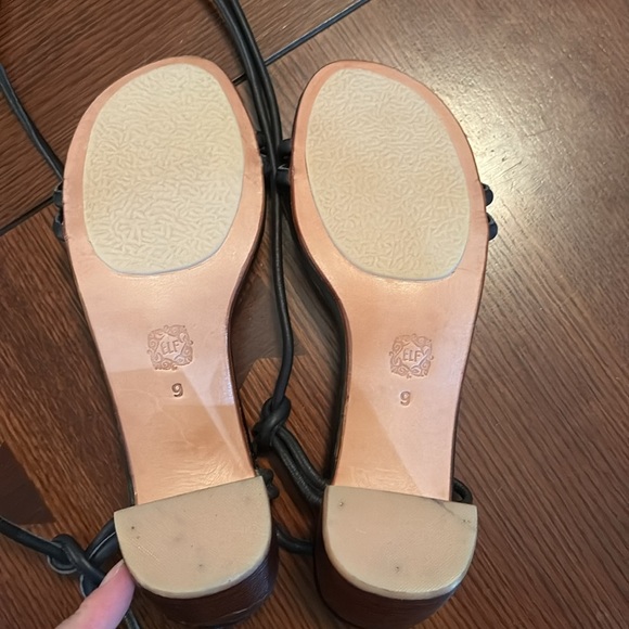 Elf Ophelia Block Heel Wrap Sandals Size 9 - Picture 6 of 12
